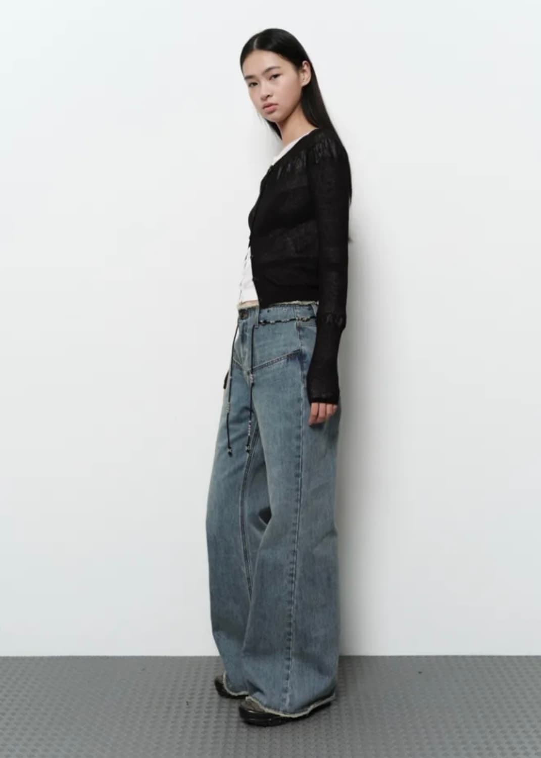 다이애그널 와이드 부츠컷 데님 S 상품이미지2