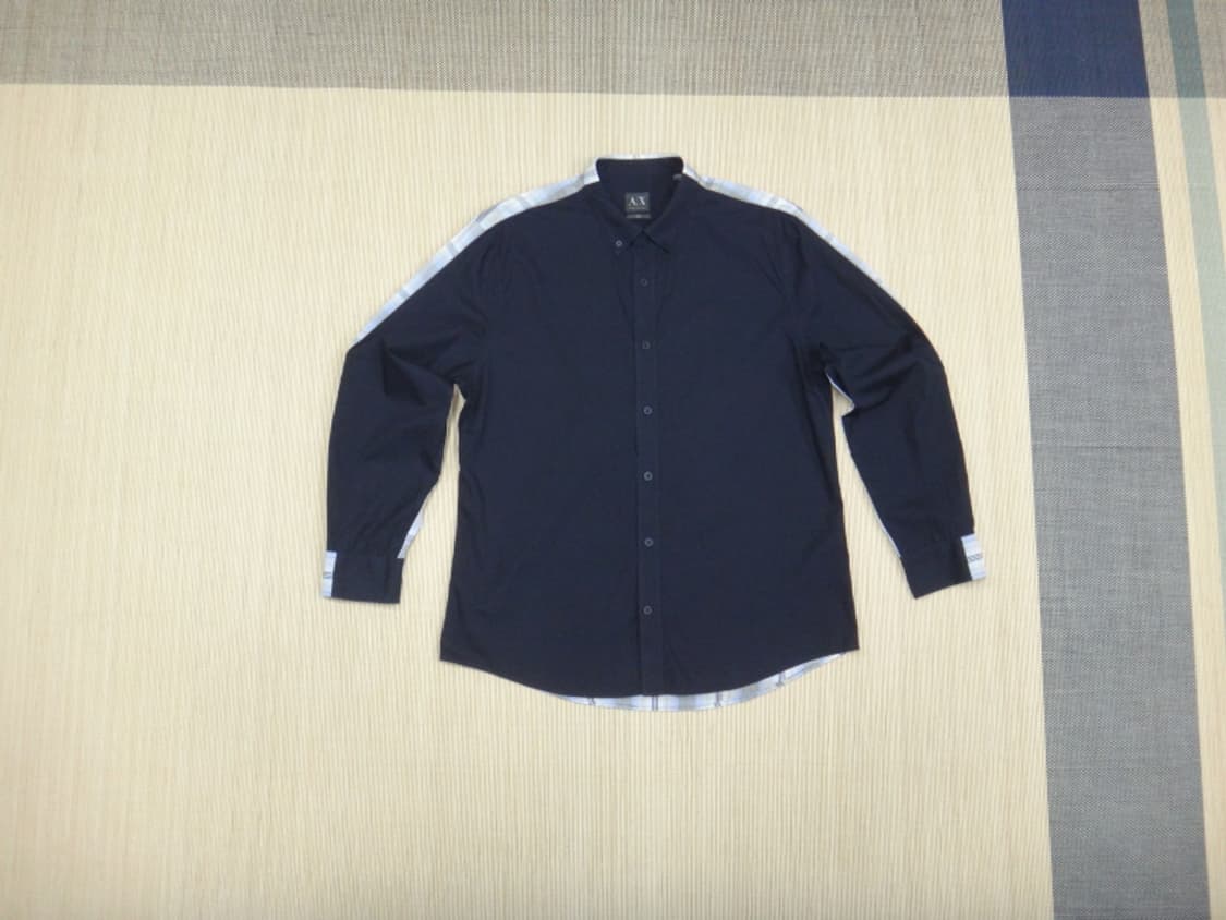 (XL) 아르마니익스체인지 남성용 긴팔 면 셔츠 상품이미지1