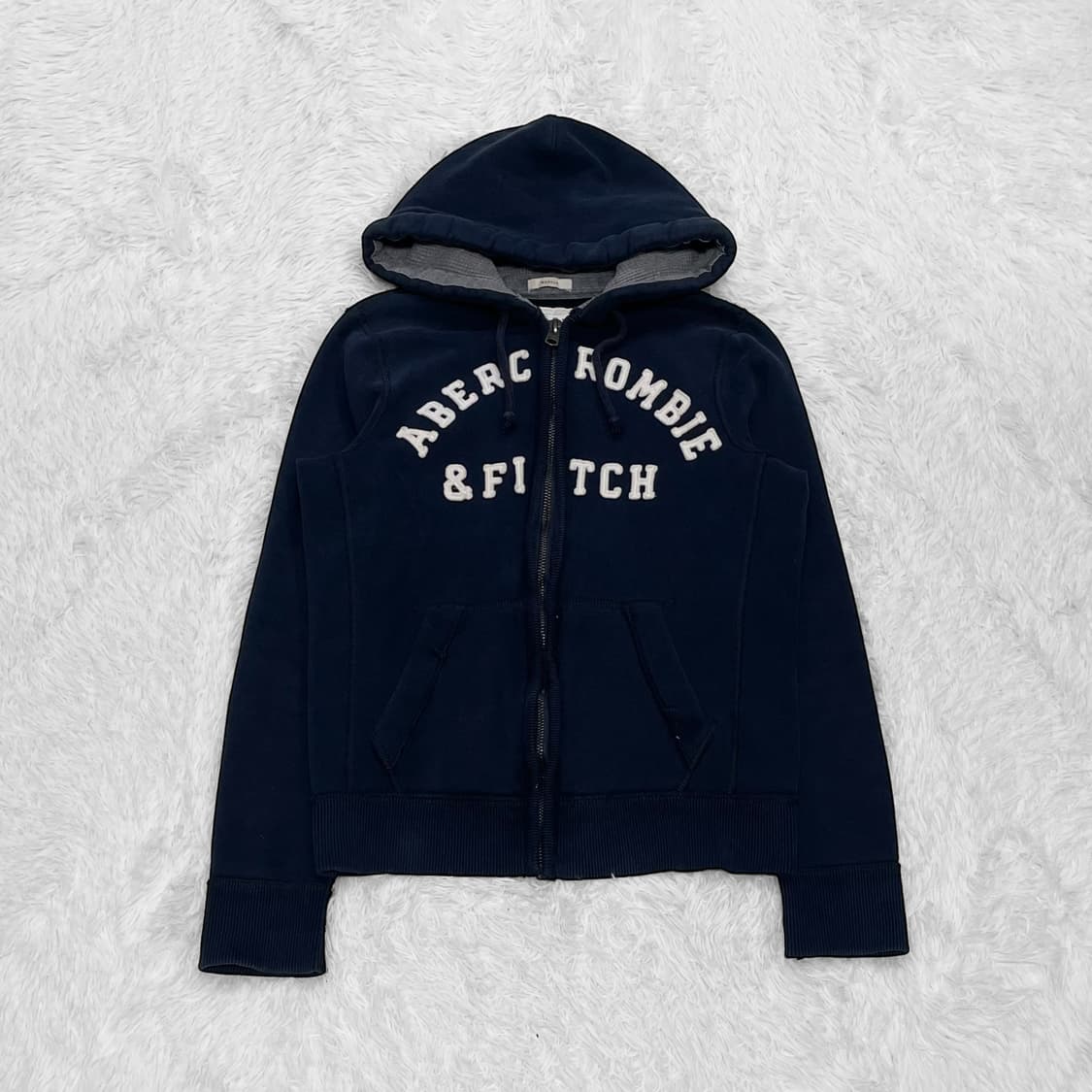 아베크롬비 아치 로고 후드집업 네이비 상품이미지2