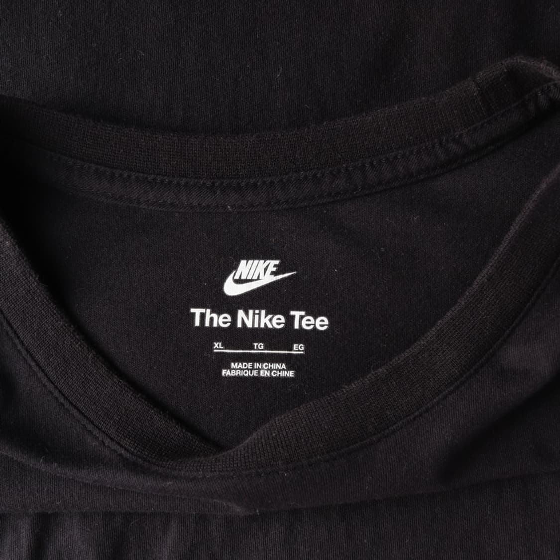 나이키 빅 스우시 로고 블랙 반팔 티셔츠 XL 상품이미지5