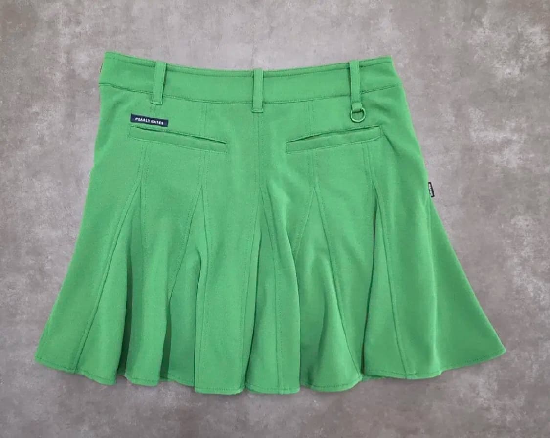 파리게이츠 24년 로고 자수 플라운스 큐롯 스커트 상품이미지5