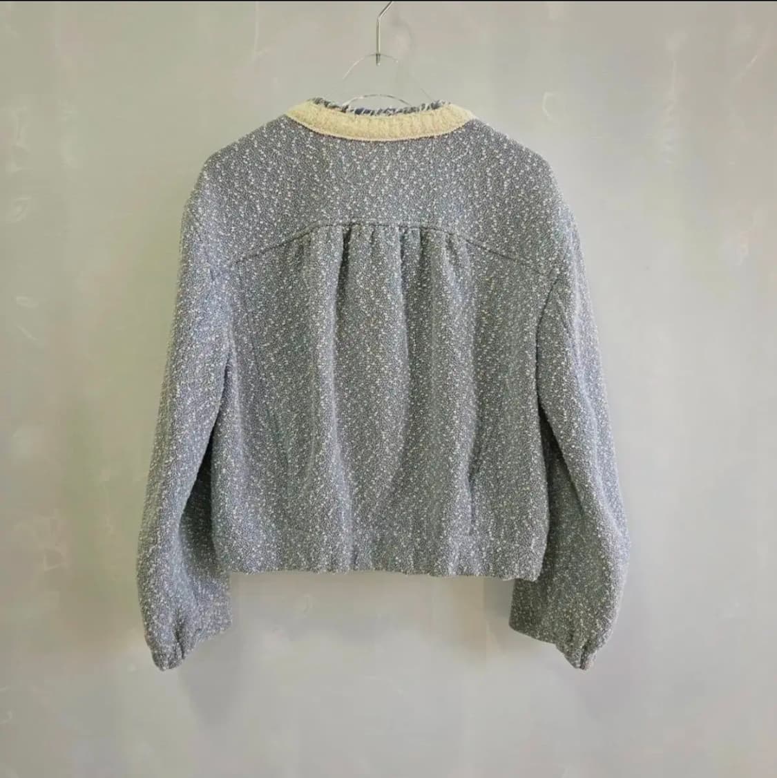 [MINE] 마인 한섬 이탈리안 트위드 블루 크롭 자켓 여성 76 상품이미지2