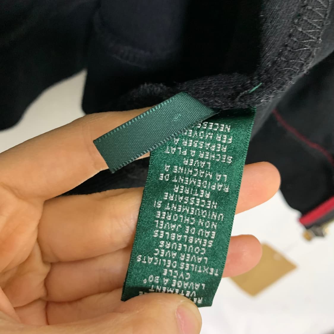 로렌 랄프로렌 빈티지 블랙 집업 져지 가디건 여성 L-XL 상품이미지8