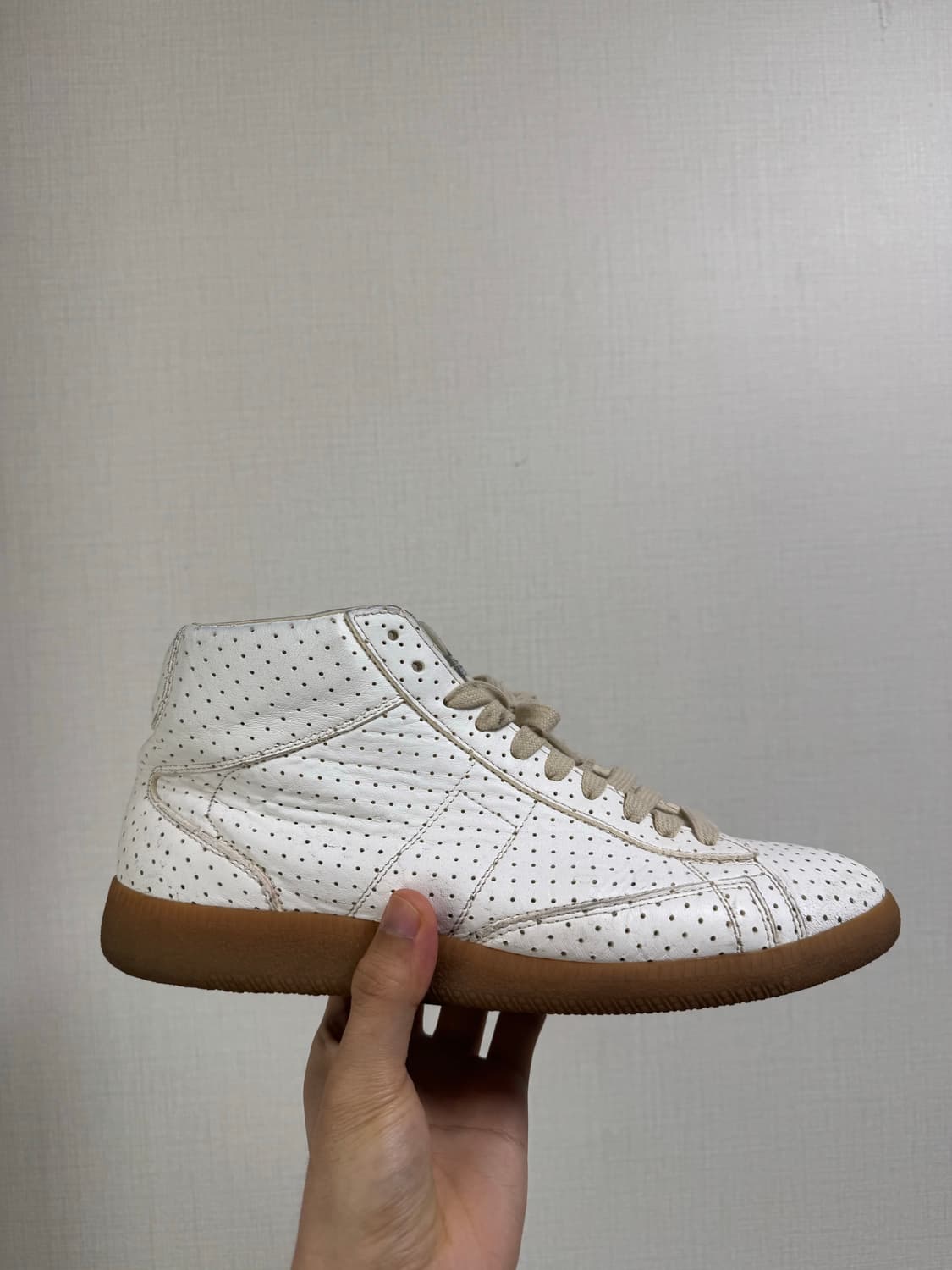 마르지엘라 펀칭 레더 하이탑 상품이미지6