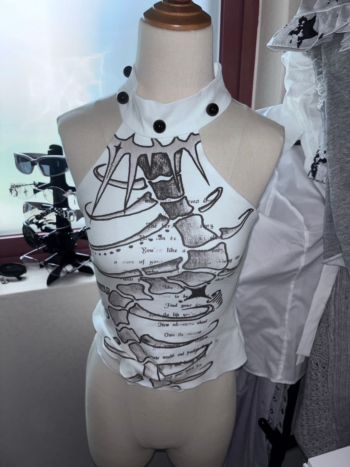 Wsw 중국 디자이너 브랜드 홀터넥 탑 나시 상품이미지1