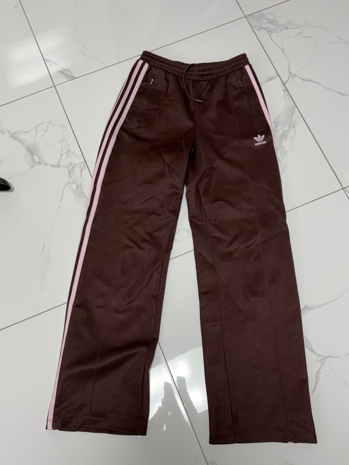아디다스 브라운 핑크 트랙팬츠 s 상품이미지1