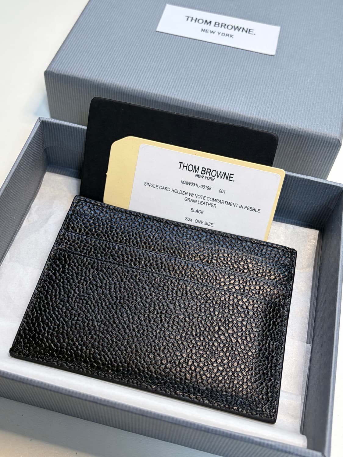 톰브라운 페블 그레인 레더 카드지갑 상품이미지2