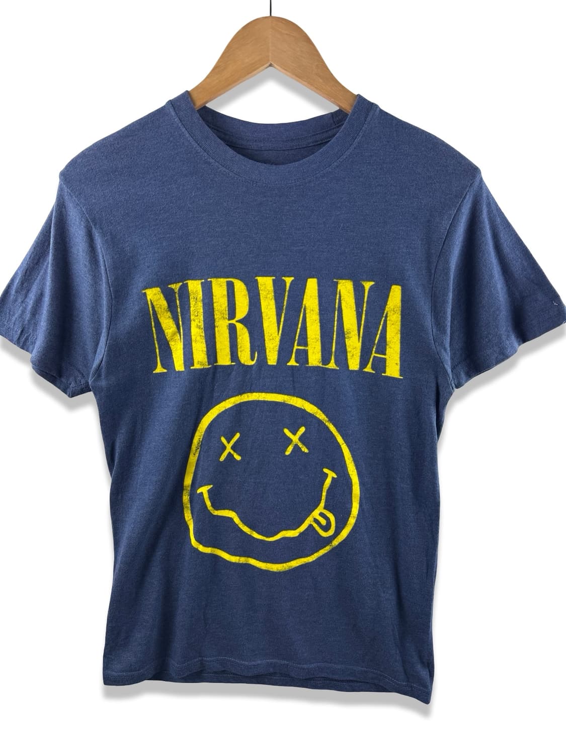 너바나 스마일 그래픽 네이비 밴드티셔츠2113 상품이미지1