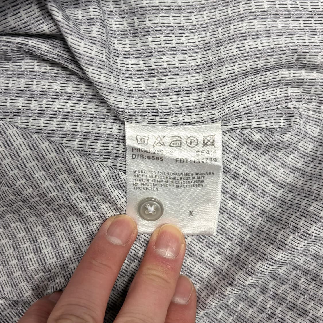 휴고보스 레귤러핏 퍼포먼스 실버셔츠 v1016 상품이미지6