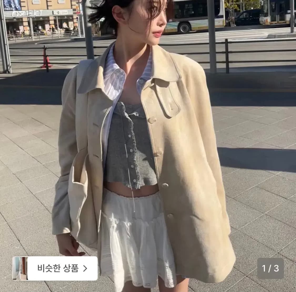 (미개봉새상품) 더바넷 레토 스웨이드 하프 자켓 상품이미지1