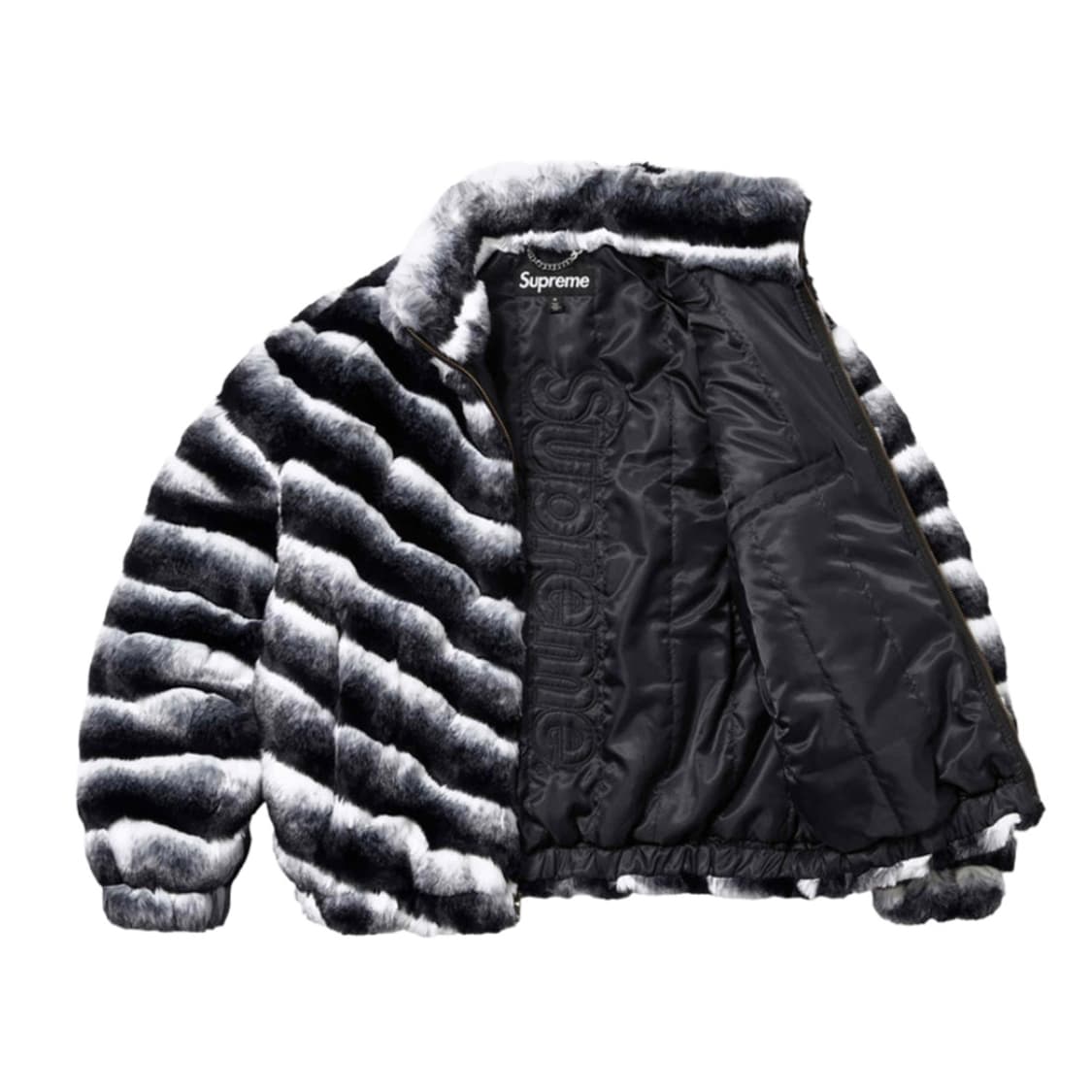 슈프림 포우 퍼 자켓 블랙 상품이미지2