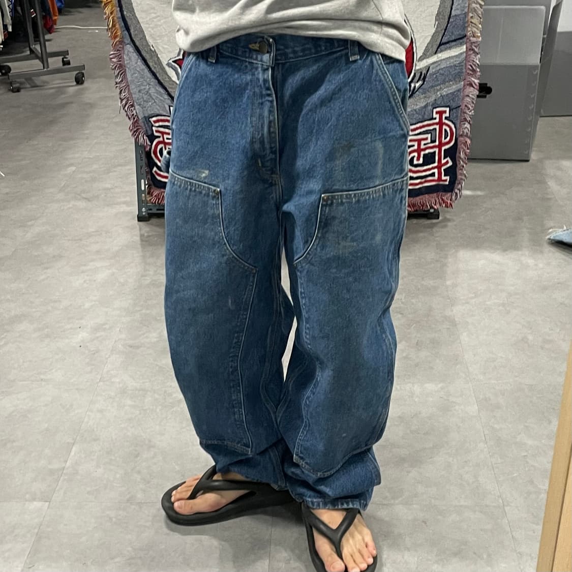 칼하트 데님 더블니 팬츠 (34“) 상품이미지7