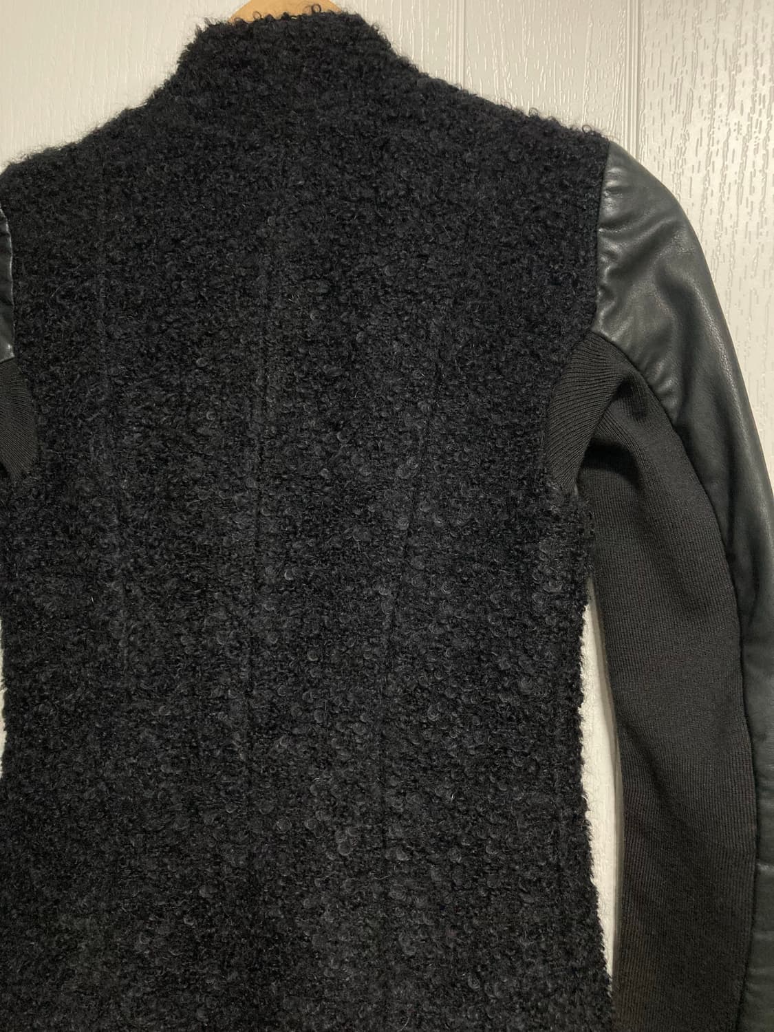 2010s 릭오웬스 모헤어 가죽 코트 상품이미지9