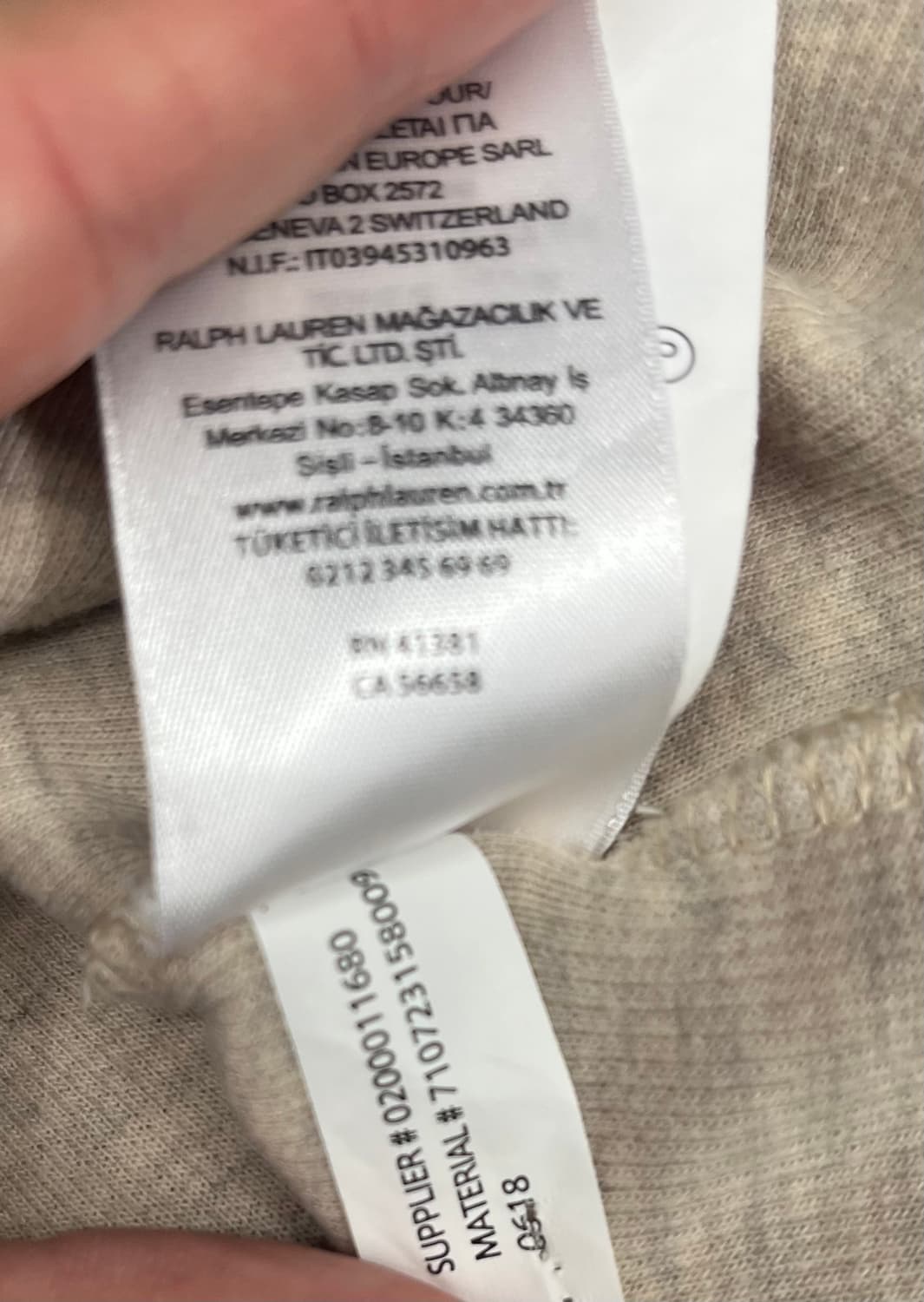 폴로 랄프로렌 하프집업 맨투맨 아이보리 상품이미지7