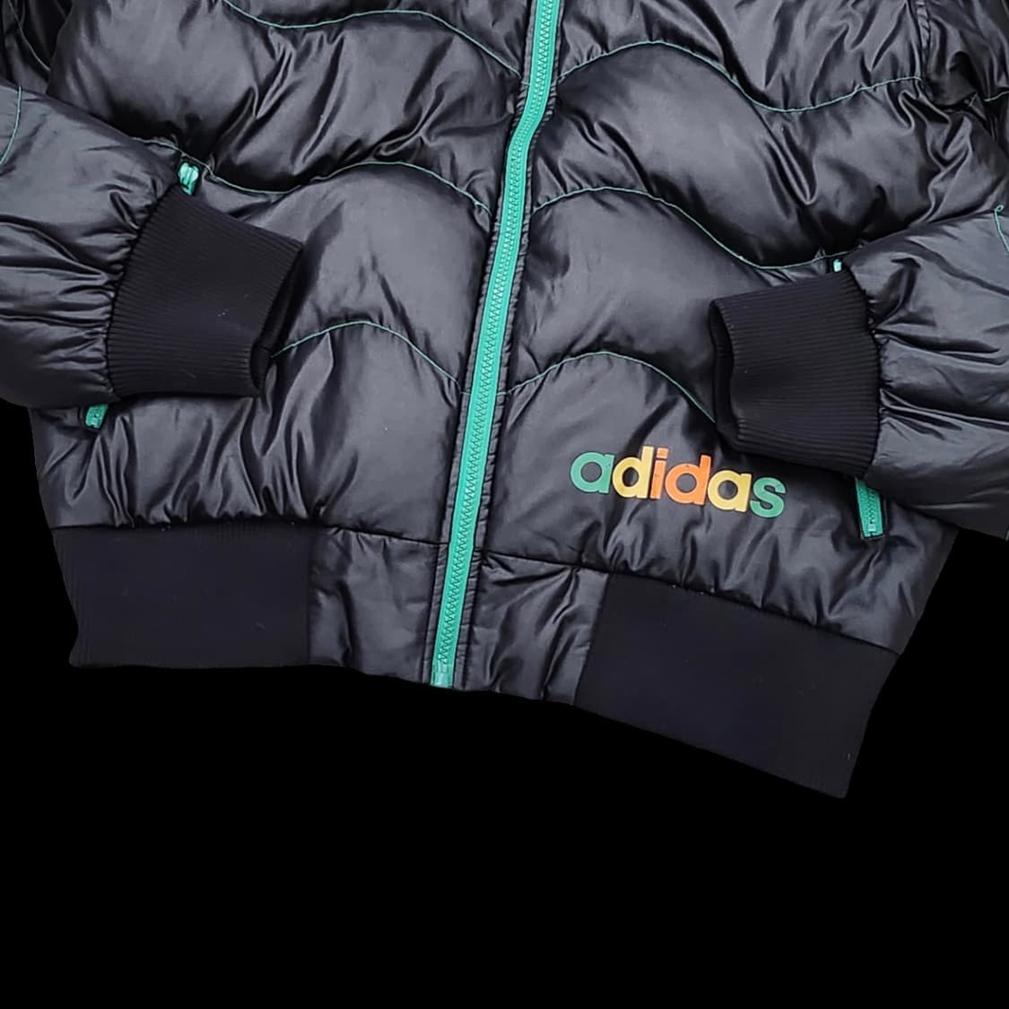 아디다스 덕다운 블랙 숏패딩 상품이미지4