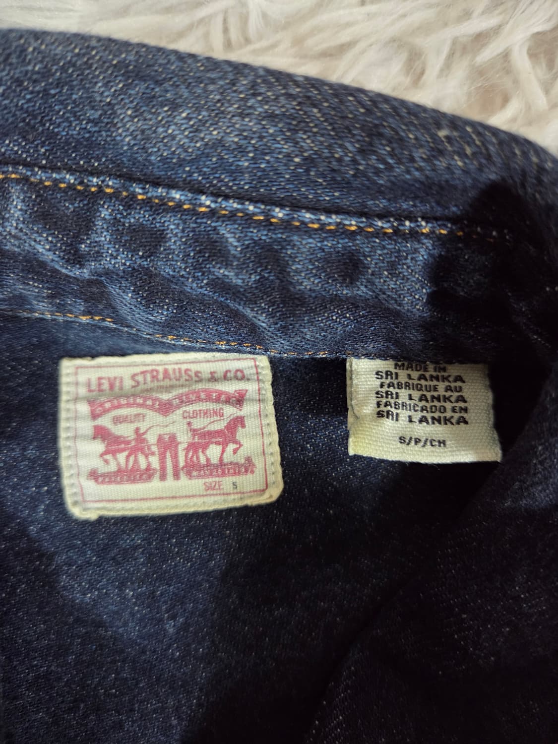 리바이스 데님 셔츠 원피스 청반팔 상품이미지3