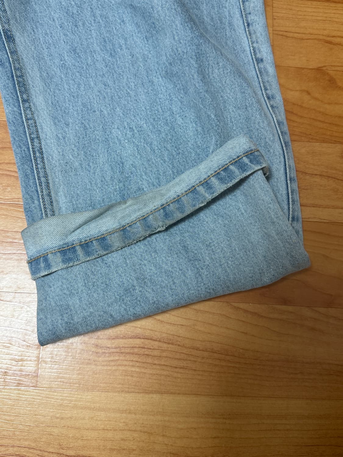 예쓰아이씨Two Tucked Denim Pants Light Indigo 상품이미지6