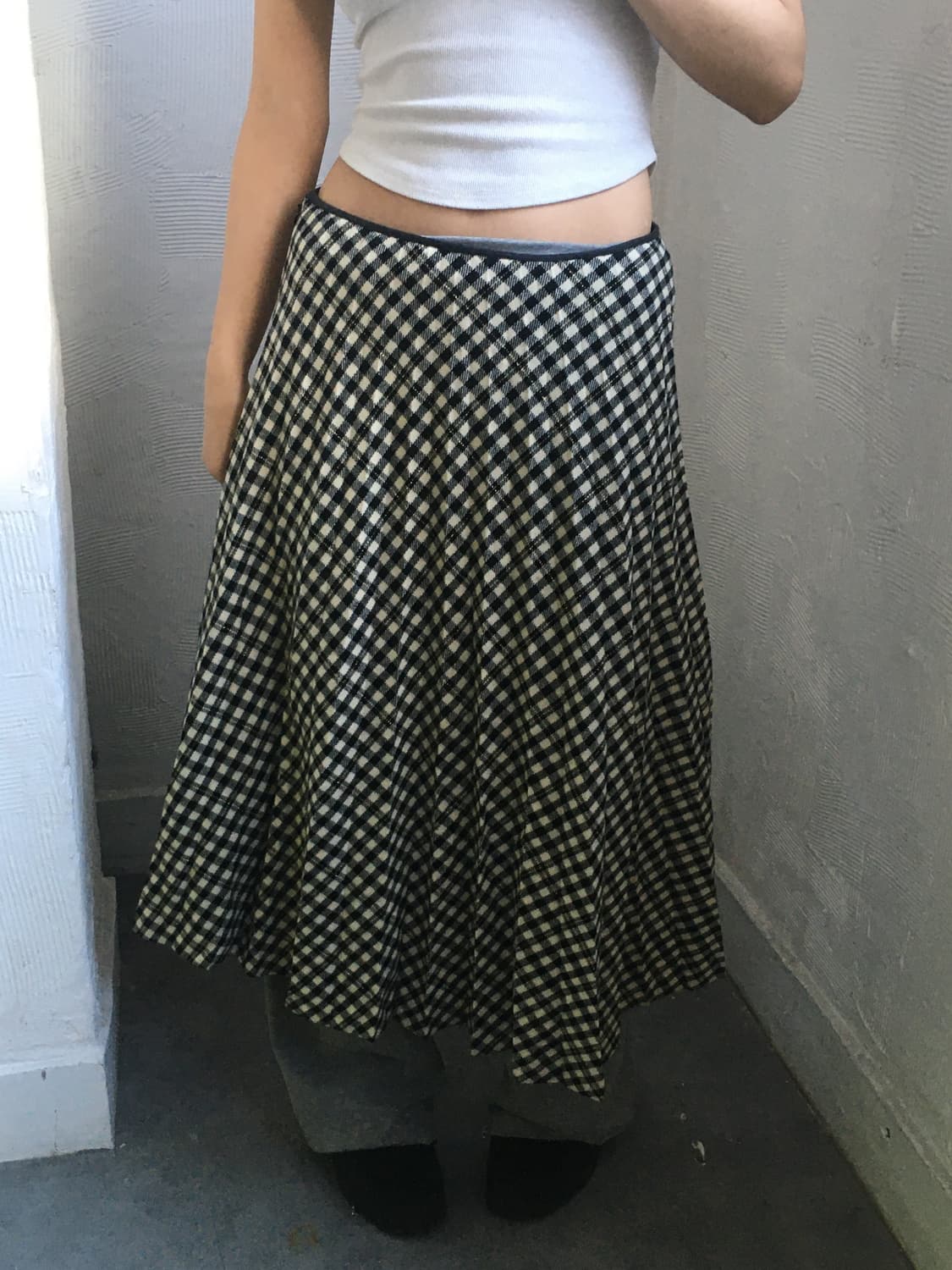 Comme des Garcons 꼼데가르송 하운드투스패턴 롱 스커트 상품이미지2