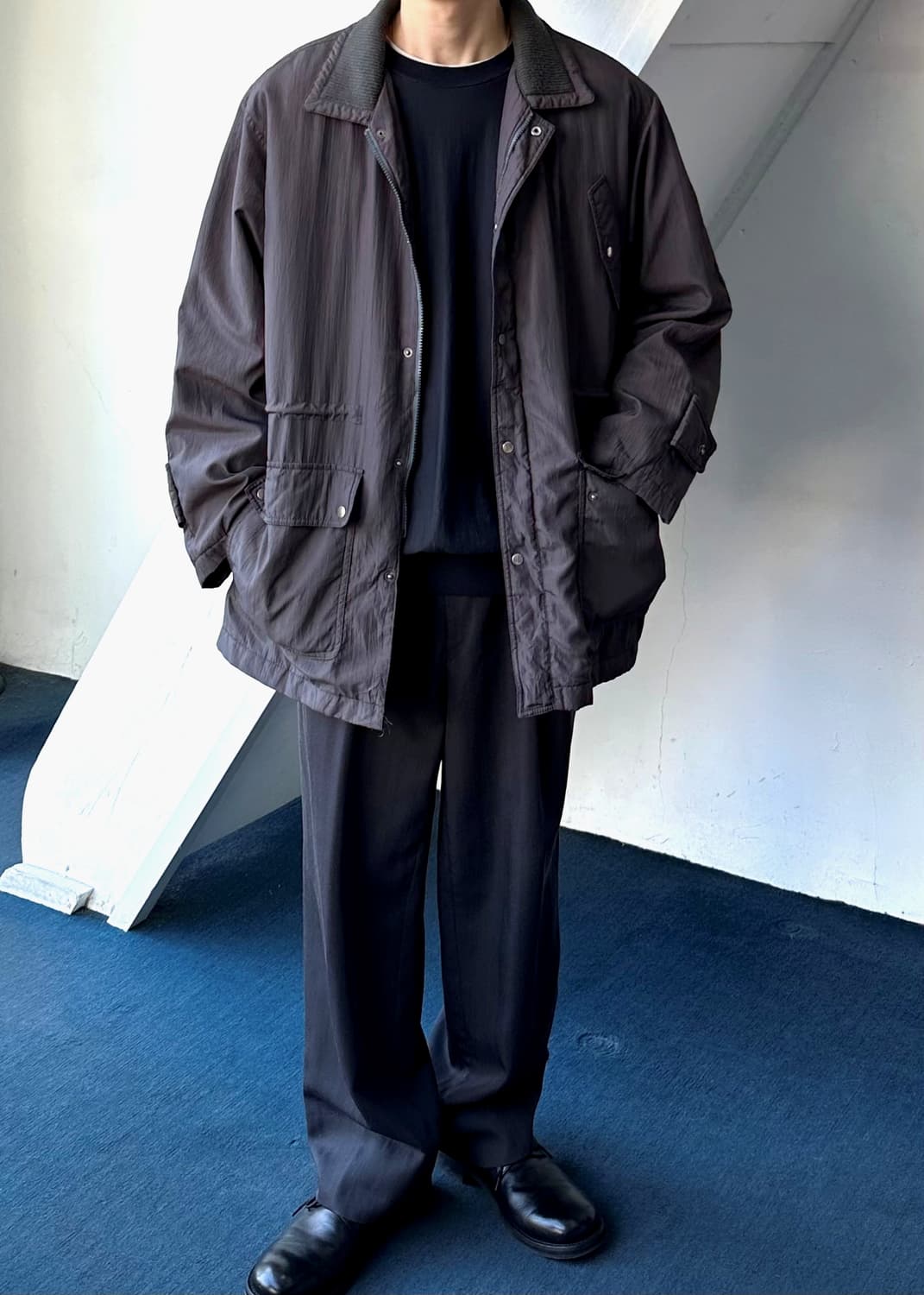 High count poly padded mil parka 상품이미지3