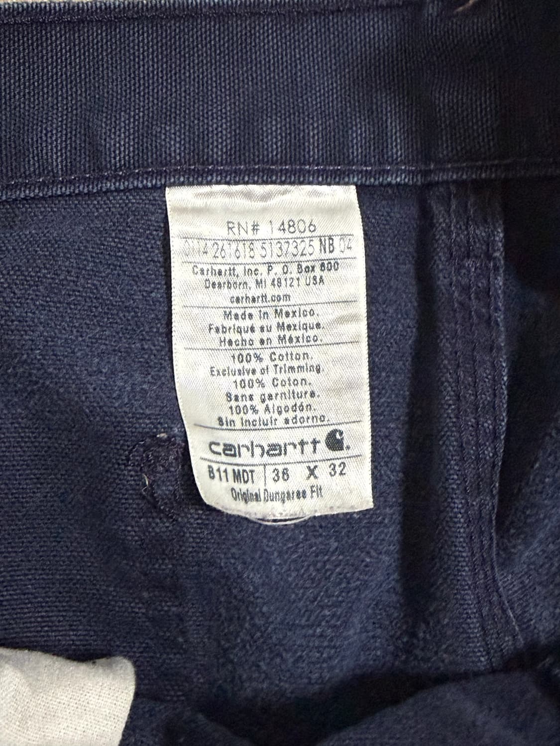 칼하트 싱글니 페인팅 팬츠 b11 mdt 상품이미지4