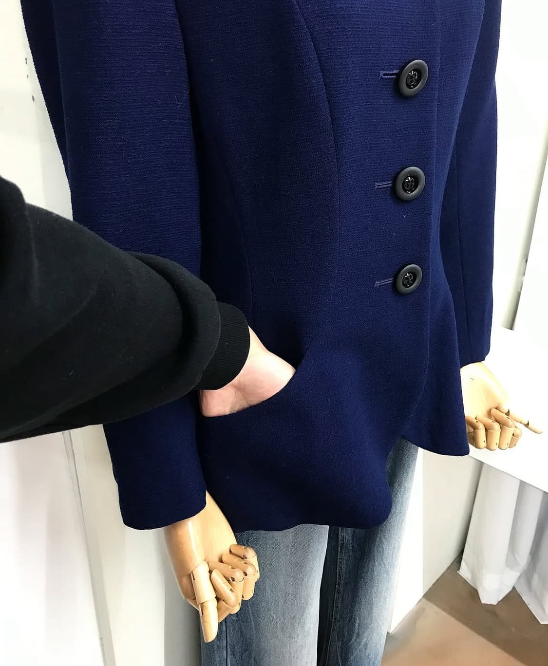 입생로랑 라운드 울 자켓 상품이미지7