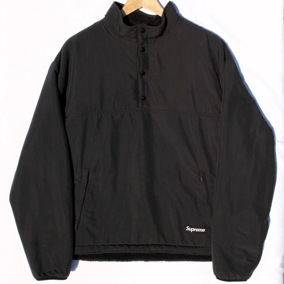 슈프림 폴라텍 시어링 리버시블 풀오버 자켓 블랙 상품이미지5