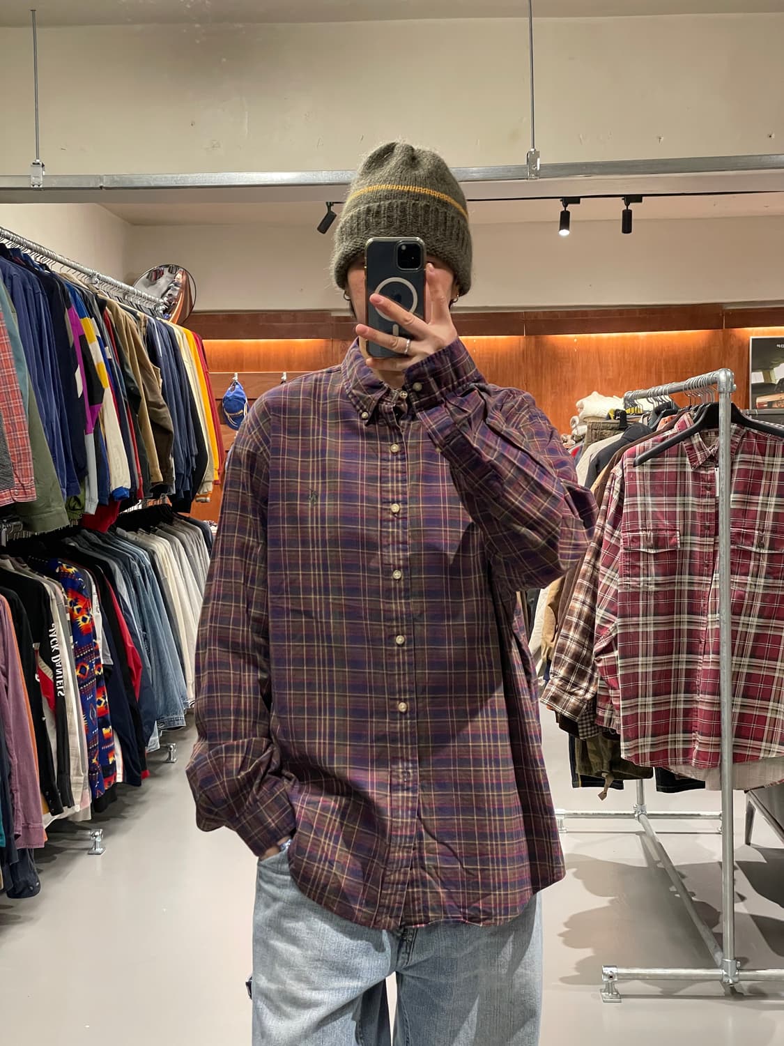 폴로 랄프 로렌 체크 셔츠   상품이미지1