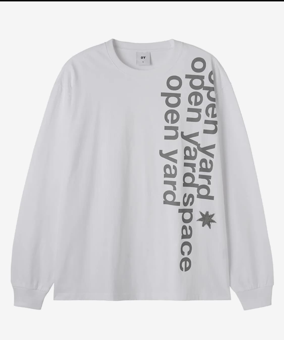 OY(오와이) BOLD PATCH 롱슬리브 - 흰색 상품이미지1
