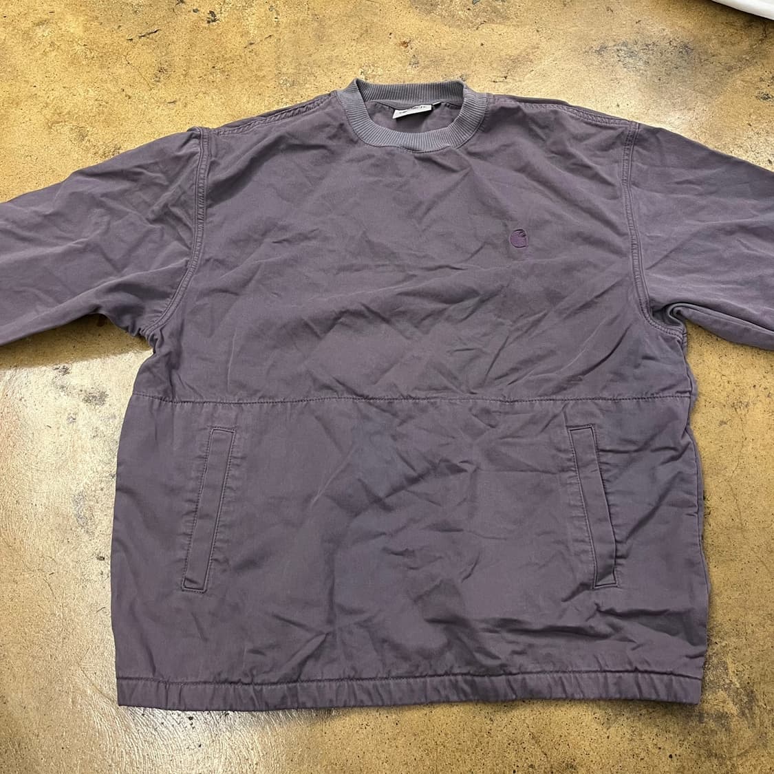 [정품/L] 칼하트 퍼플 맨투맨 티셔츠 b16 상품이미지3