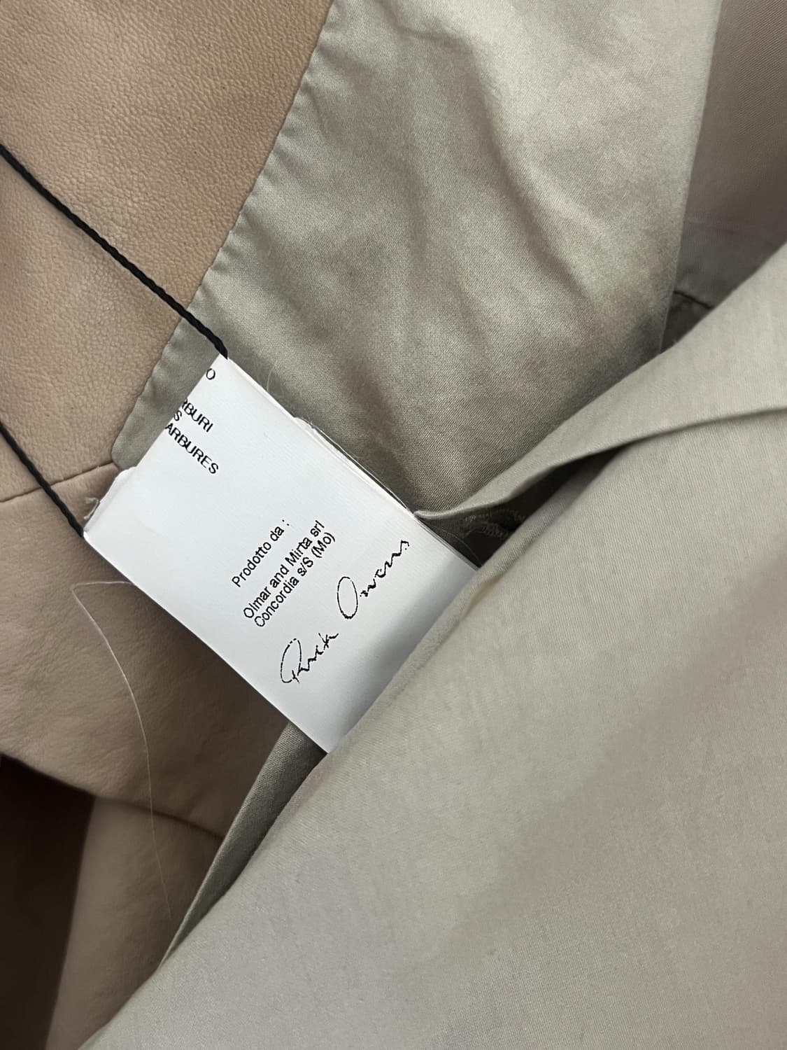 릭오웬스 레더 자켓 상품이미지3