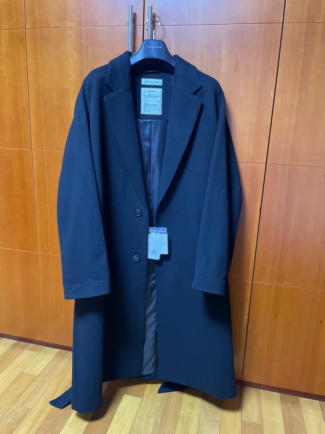 비슬로우 캐시미어 싱글 로브 코트 상품이미지2