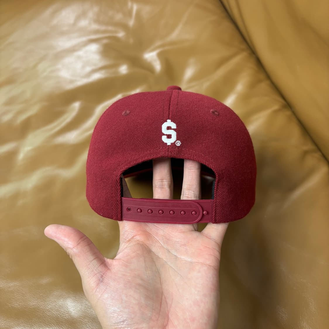 Supreme 슈프림 워시드 버건디 6패널 볼캡 모자 (Burgundy) 상품이미지7