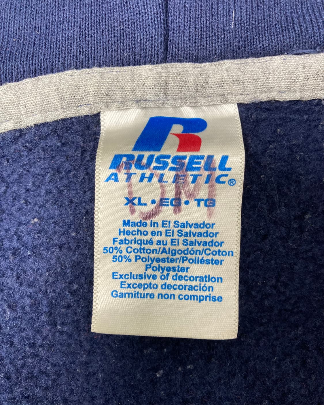 00s Russell Zip Up Hoodie (navy) 상품이미지3