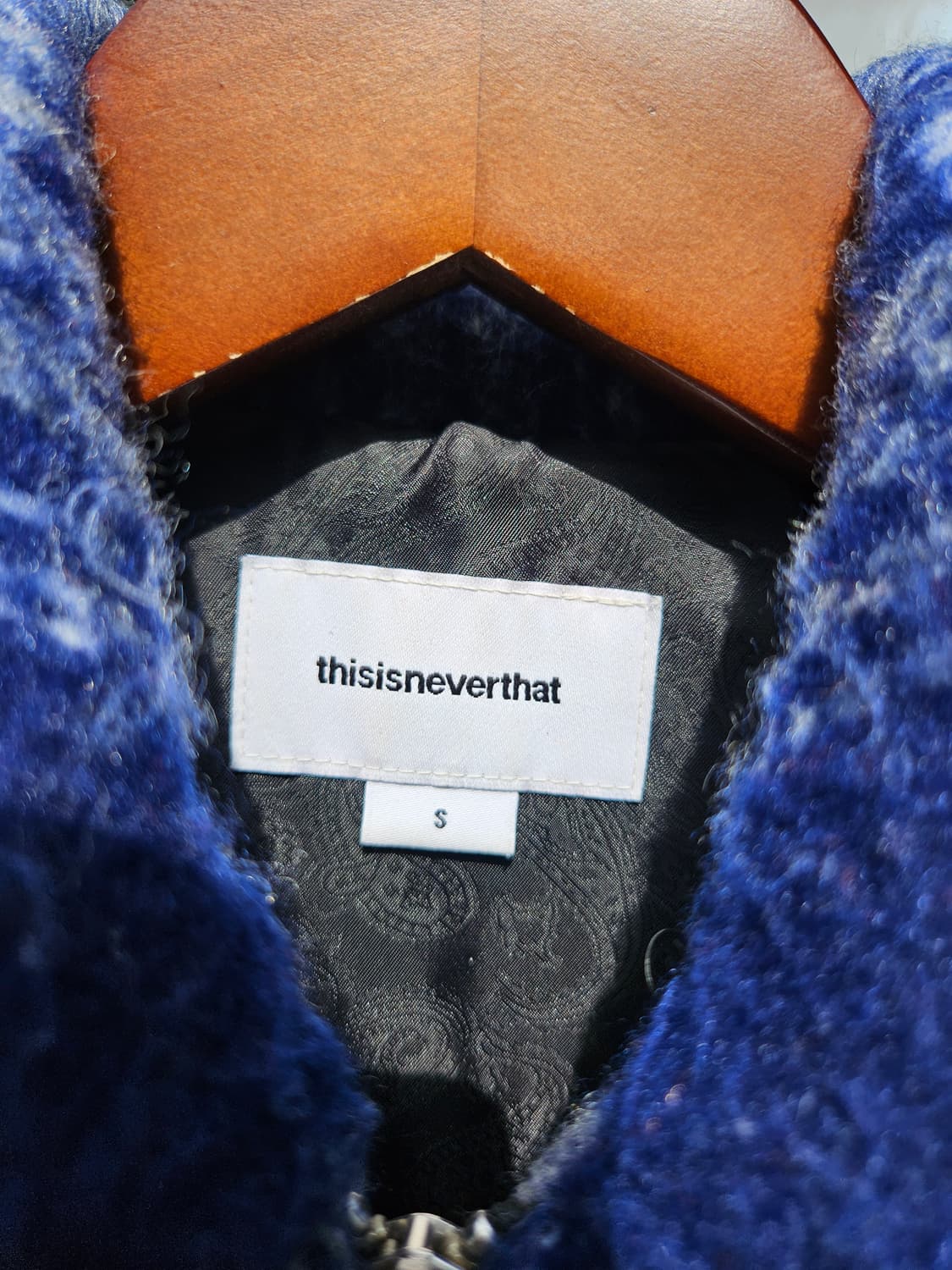 디스이즈네버댓 21FW 브러시드 체크 집업 자켓 상품이미지4