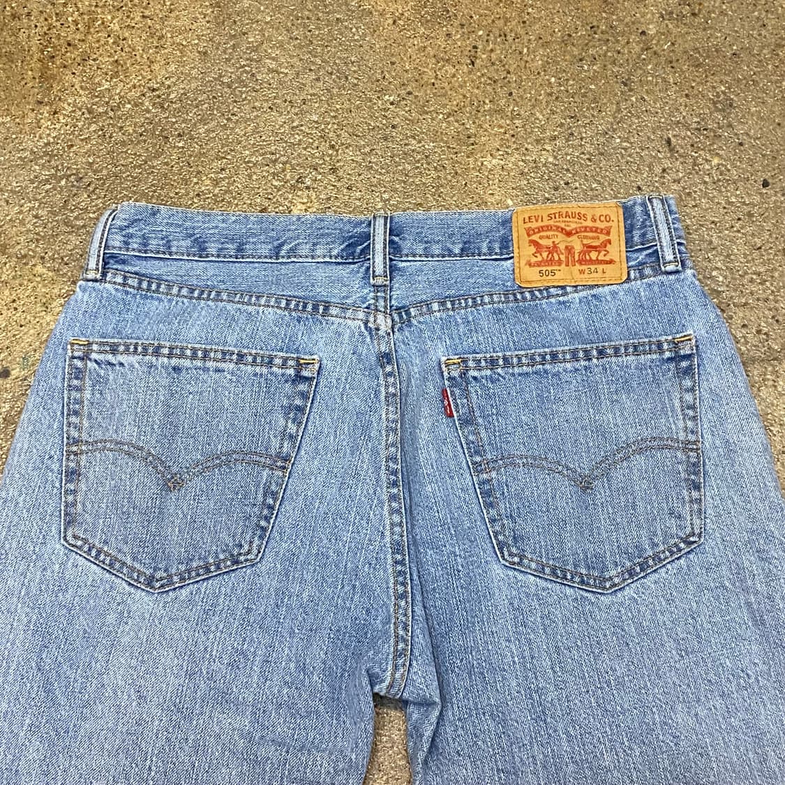 미국 빈티지 리바이스 505 연청바지 34size 상품이미지6
