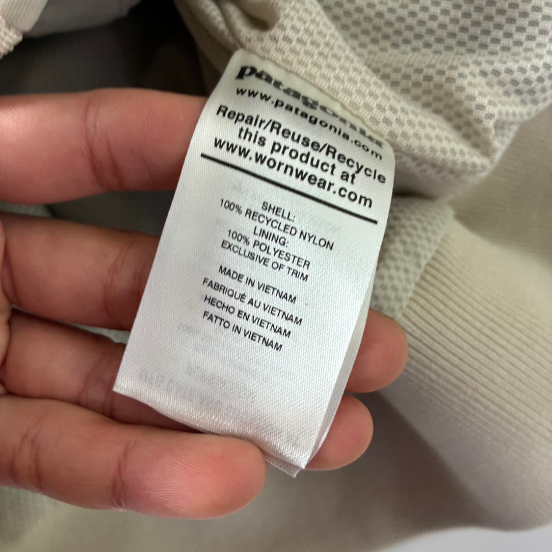 Patagonia  파타고니아 크림 배기스 자켓  상품이미지5