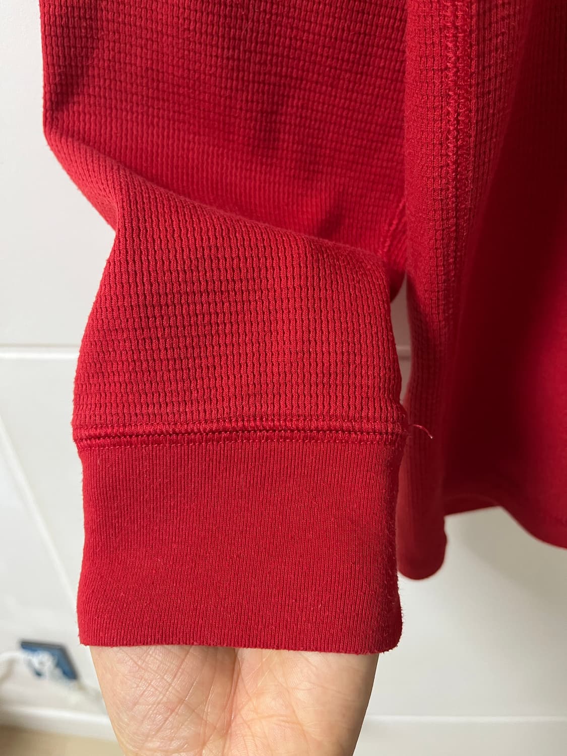 폴로 티셔츠 폴로 와플티 긴팔 상품이미지6