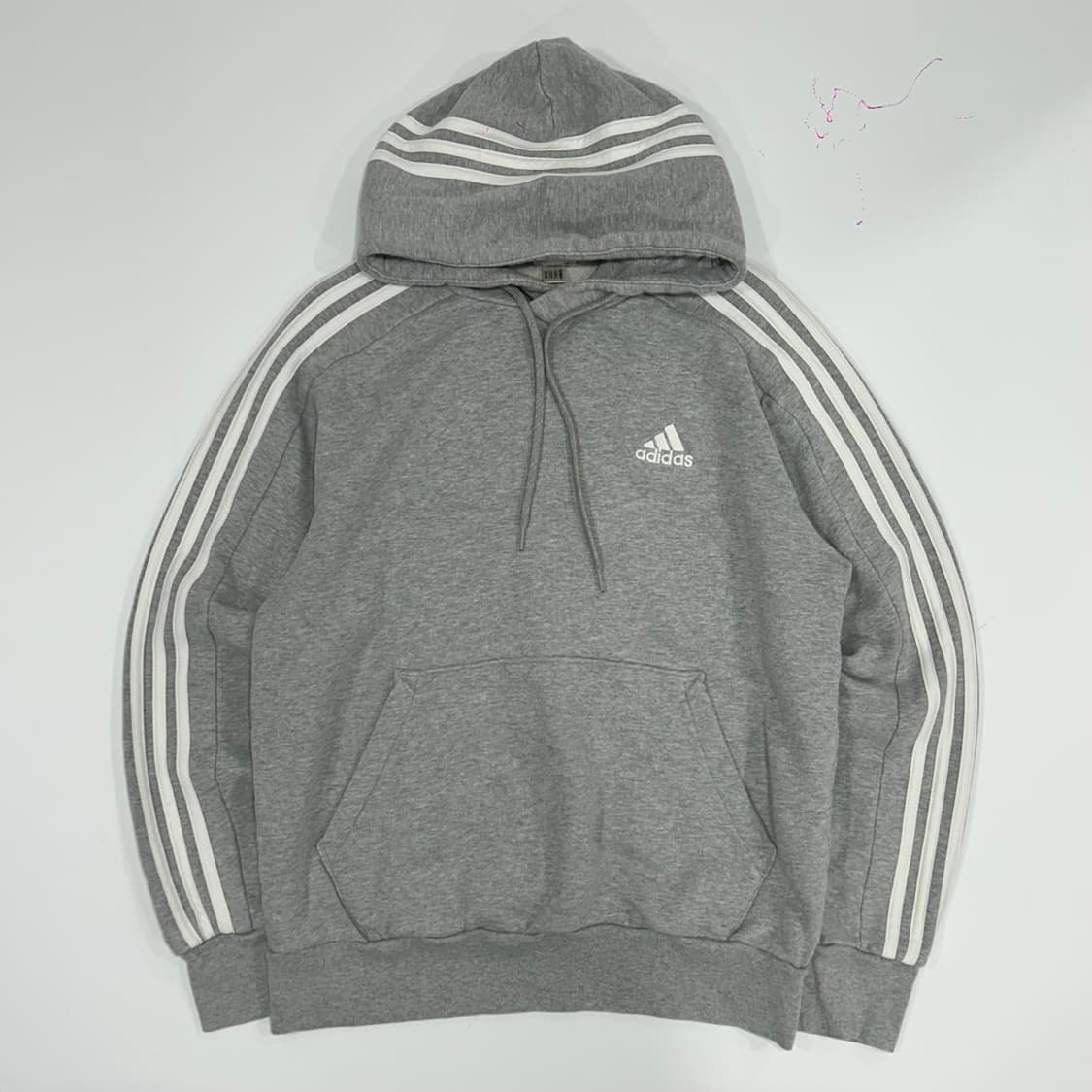 Adidas 아디다스 삼각로고 그레이 후드티 상품이미지3