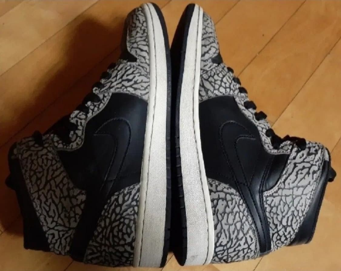 조던1 레트로 하이 블랙 엘리펀트 265 상품이미지5