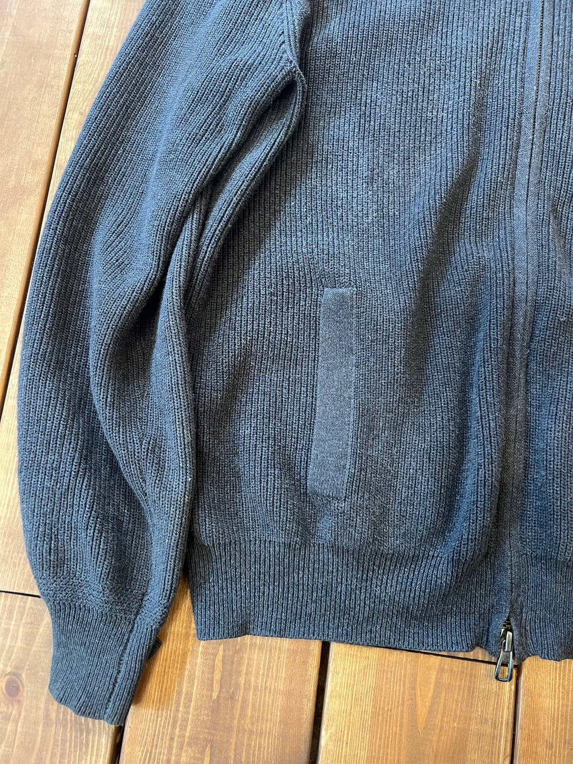 폴로 차콜 니트 집업 상품이미지10