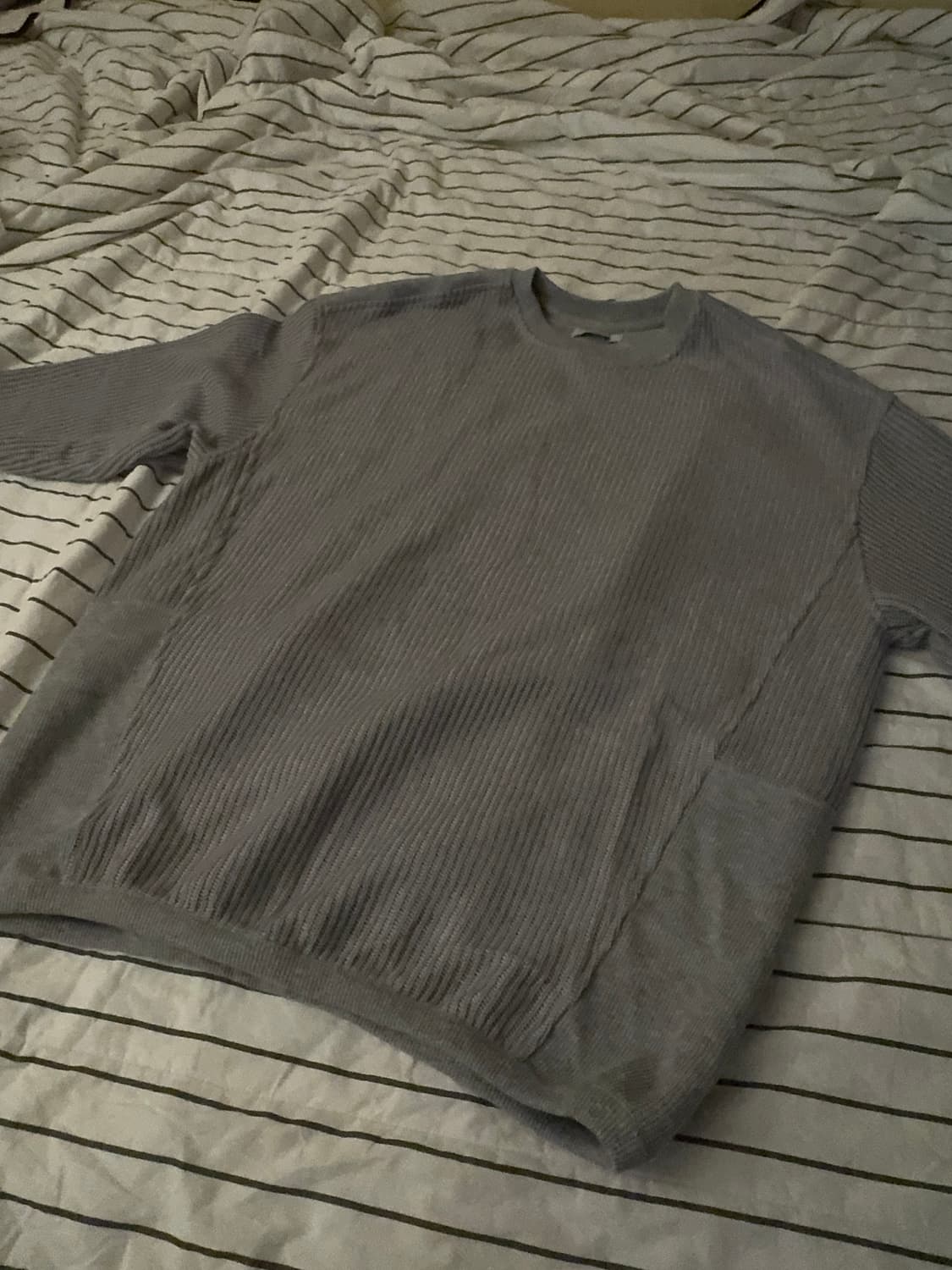 etce 판넬 크루넥 니트 상품이미지2