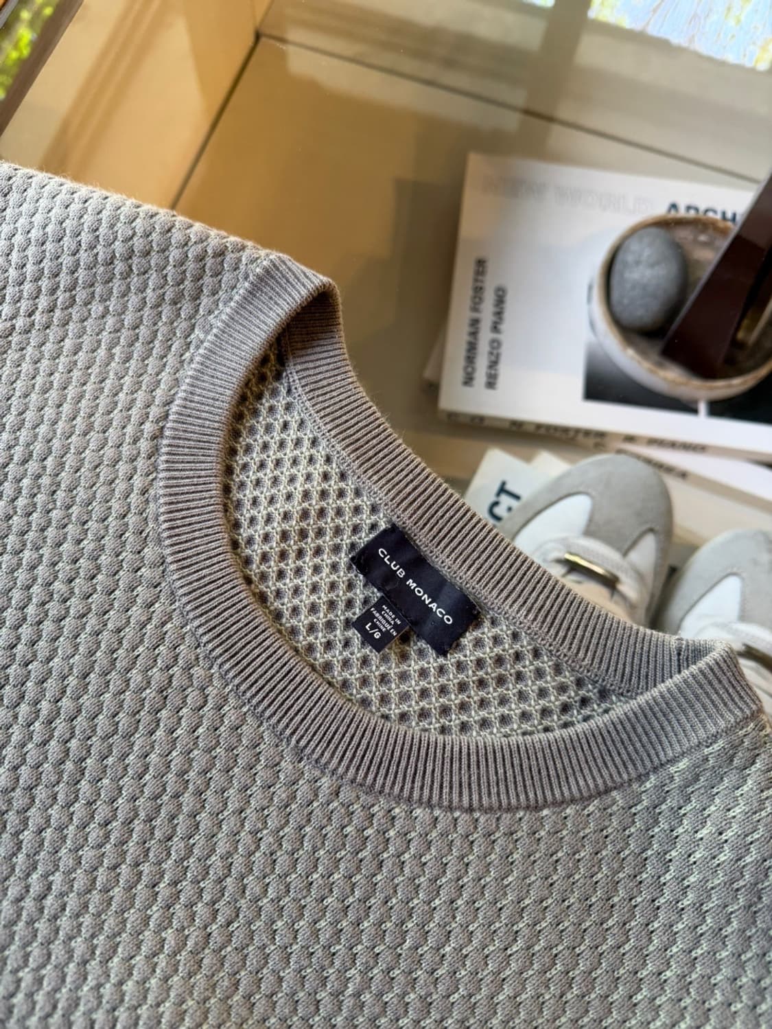 클럽모나코 와플 니트 100 상품이미지7