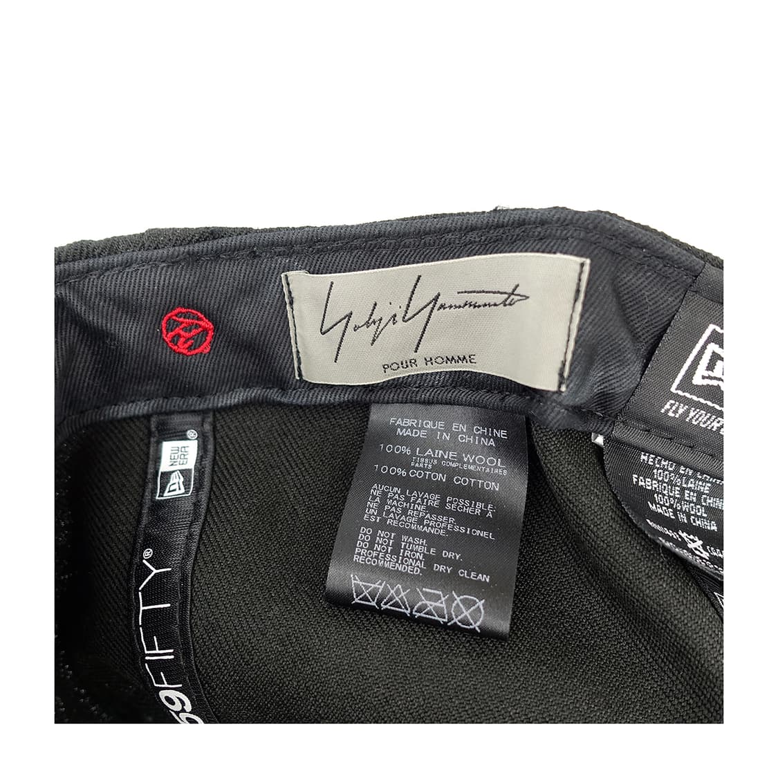 YOHJIYAMAMOTO 요지야마모토 뉴에라 사이드 자수 모자 상품이미지7