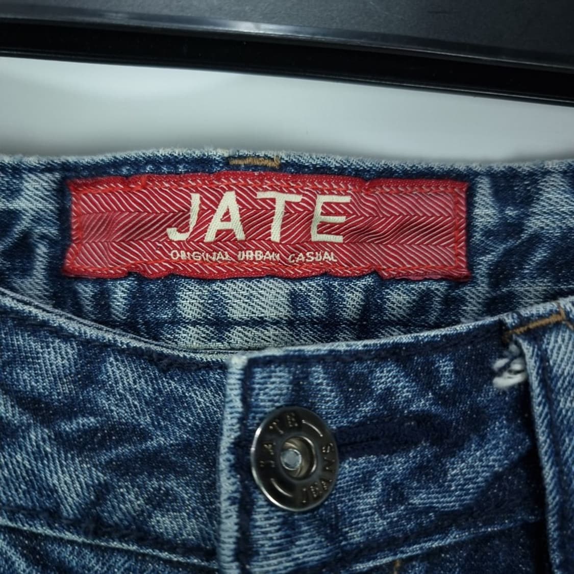 [빈티지] 워시드 바이커 디테일 데님 팬츠 청바지 M17847 상품이미지7