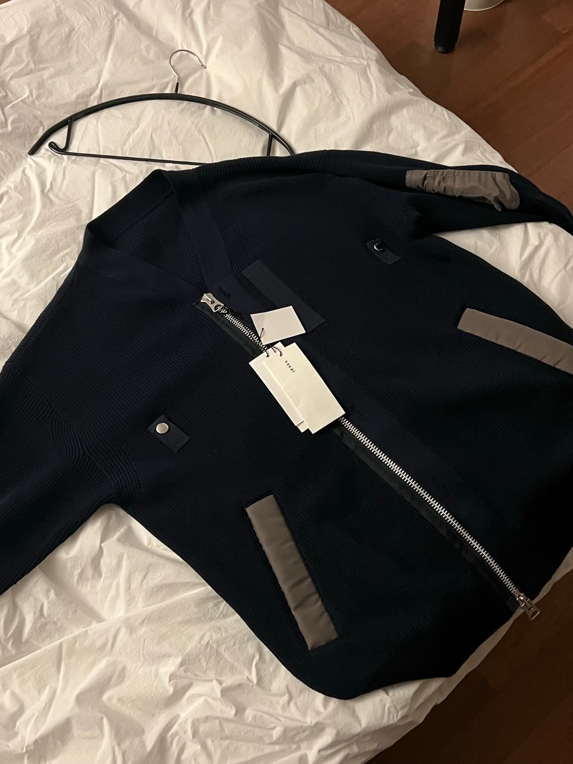 사카이 봄버 믹스 가디건 상품이미지1