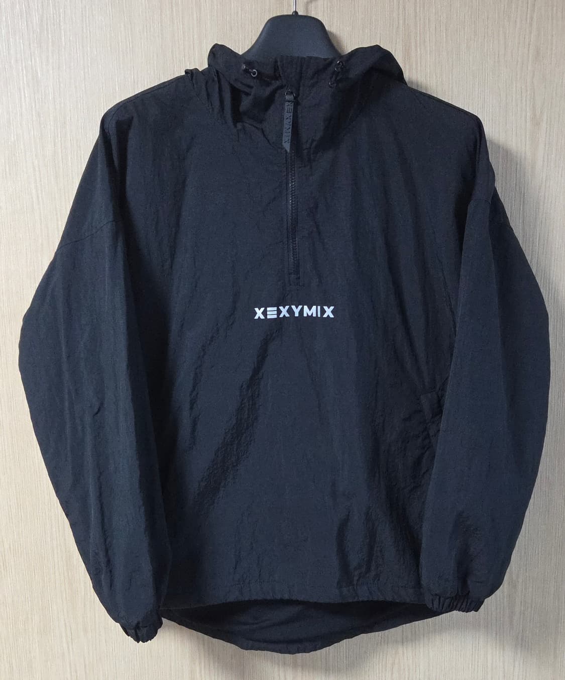(착샷) 젝시믹스 우븐 아노락 바람막이 블랙  상품이미지1
