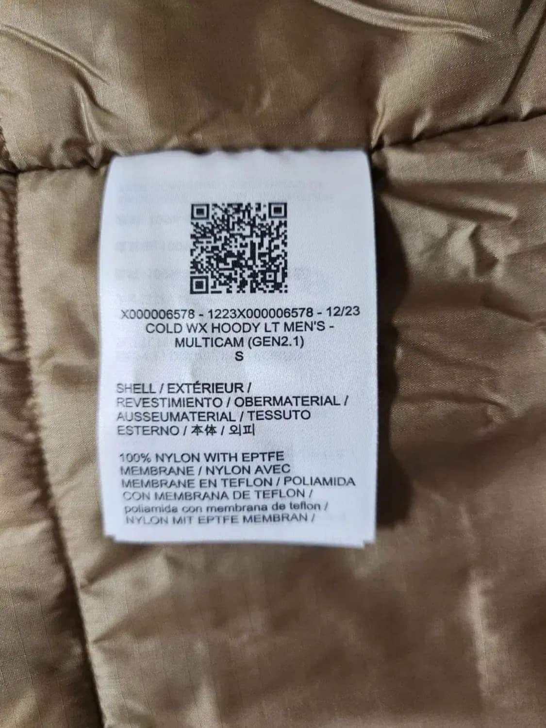 아크테릭스 리프콜드 wx 후디 lt 젠2 s사이즈 멀티캠 상품이미지4