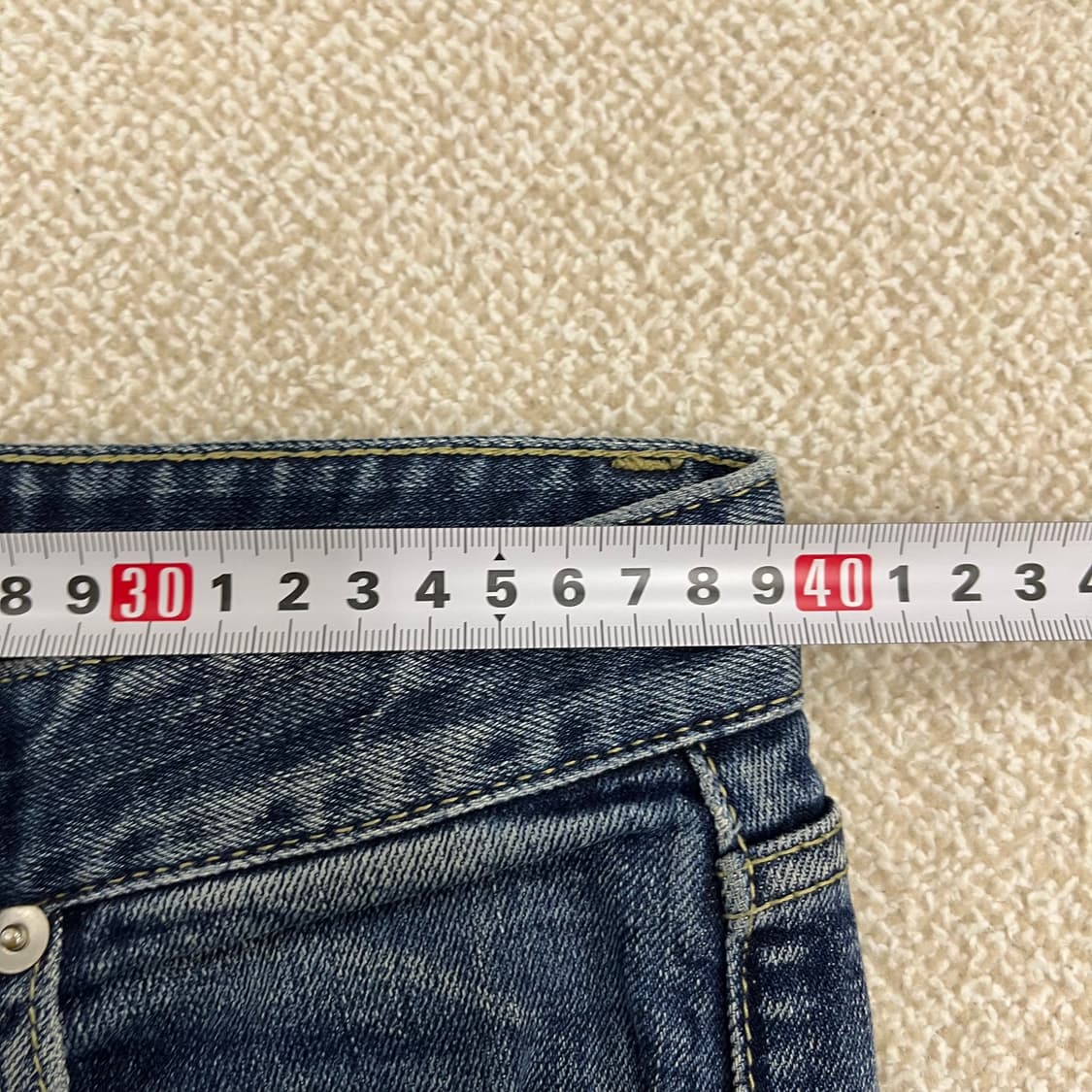 [30] 모드나인 펑크타운 크롭핏 데님 청바지 0105M1 상품이미지7