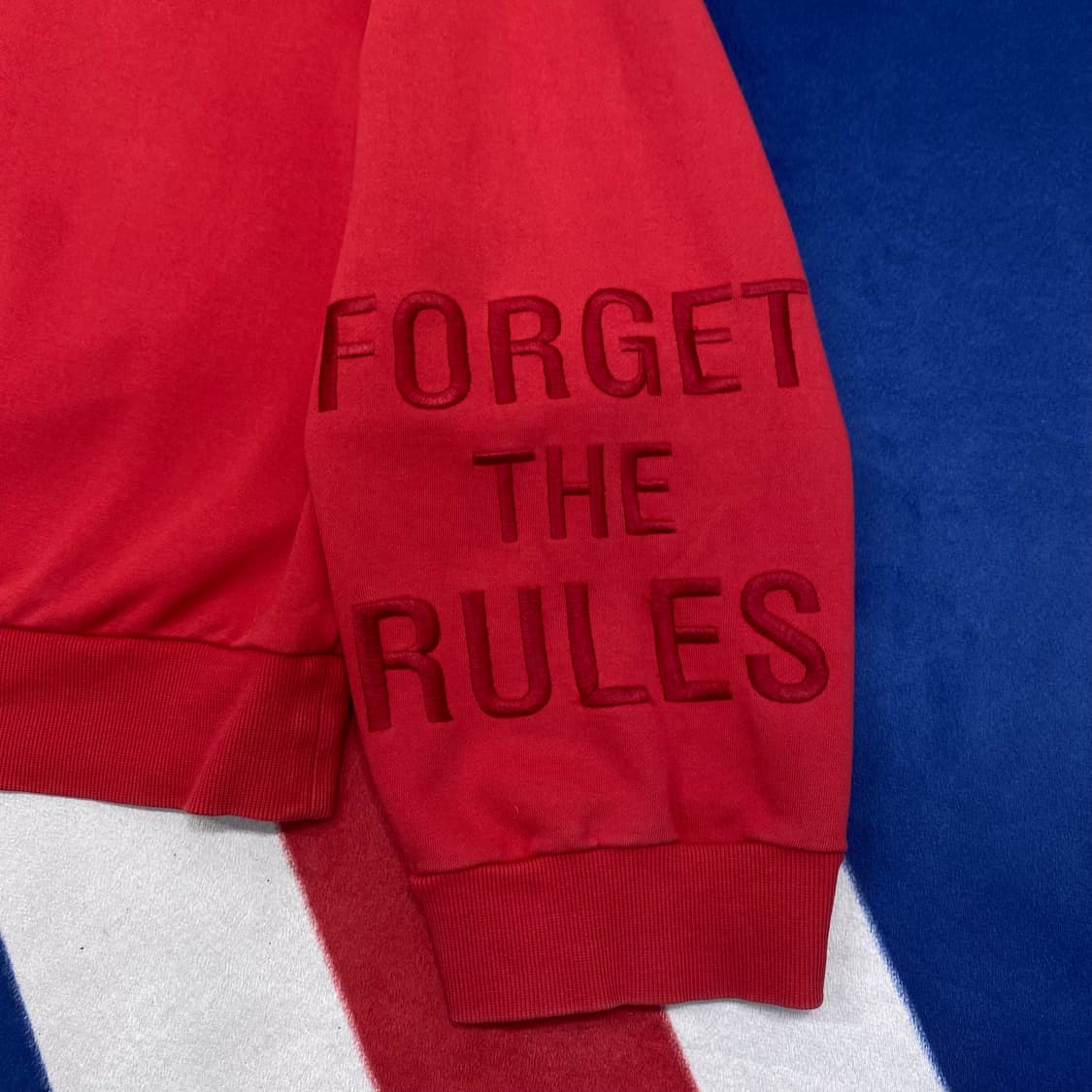 준지 스펠아웃 오버핏 맨투맨 L 실측 3XL 상품이미지4