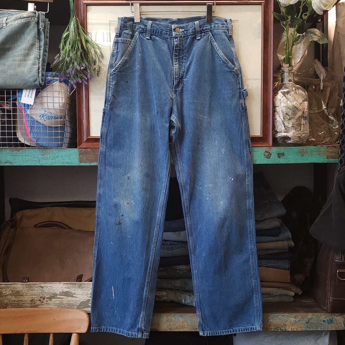 칼하트 카펜터 데님팬츠 워크팬츠 페인팅 칼하트 덩가리 32x32 상품이미지1